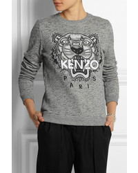 grauer bedruckter Pullover von Kenzo