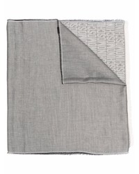 grauer bedruckter Schal von Moschino