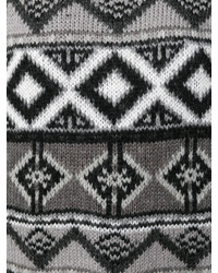 grauer bedruckter Wollpullover von Twin-Set