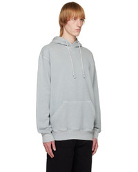 grauer bestickter Pullover mit einem Kapuze von Reebok Classics