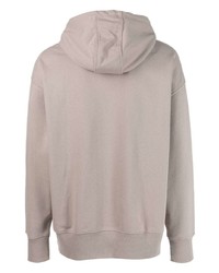 grauer bestickter Pullover mit einem Kapuze von Tommy Jeans