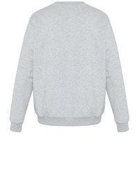 grauer bestickter Pullover mit einem Rundhalsausschnitt von LOTTO