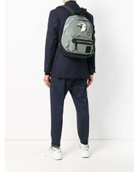 grauer bestickter Rucksack von Lanvin