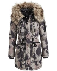 grauer Camouflage Parka von khujo