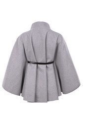 grauer Cape Mantel von malito more than fashion