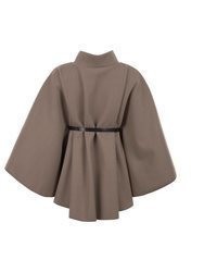 grauer Cape Mantel von malito more than fashion