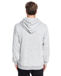 grauer Fleece-Pullover mit einem Kapuze von Quiksilver