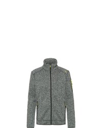 grauer Fleece-Pullover mit einem Reißverschluß von CMP