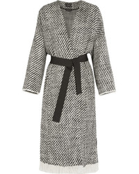 grauer Tweed Mantel mit Fransen von Isabel Marant