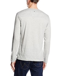 grauer Henley-Pullover von Calvin Klein Jeans