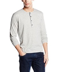 grauer Henley-Pullover von Calvin Klein Jeans