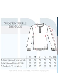 grauer Henley-Pullover von Solid