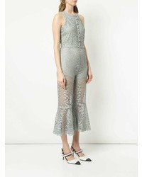 grauer Jumpsuit aus Spitze von Alice McCall