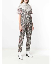 grauer Jumpsuit mit Blumenmuster von Isabel Marant Etoile