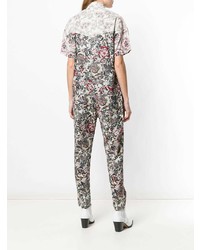 grauer Jumpsuit mit Blumenmuster von Isabel Marant Etoile