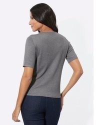 grauer Kurzarmpullover von Sieh an!