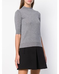 grauer Kurzarmpullover von Sonia Rykiel