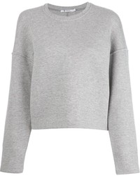 grauer kurzer Pullover von Alexander Wang