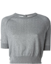 grauer kurzer Pullover von Marni