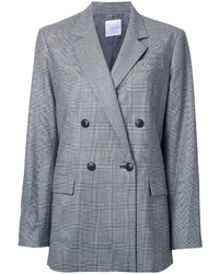 grauer Mantel mit Karomuster von CITYSHOP