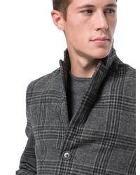 grauer Mantel mit Karomuster von REVIEW
