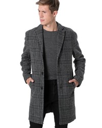 grauer Mantel mit Karomuster von REVIEW
