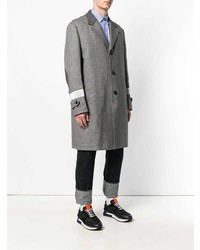 grauer Mantel mit Karomuster von Junya Watanabe MAN