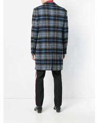 grauer Mantel mit Schottenmuster von Calvin Klein 205W39nyc