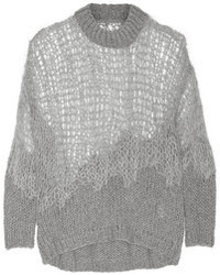 grauer Mohair Oversize Pullover von Maison Martin Margiela