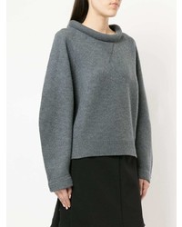 grauer Oversize Pullover von T by Alexander Wang