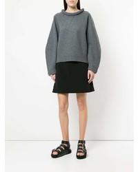 grauer Oversize Pullover von T by Alexander Wang