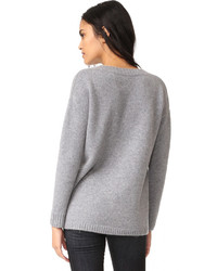 grauer Oversize Pullover von Anine Bing