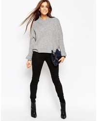 grauer Oversize Pullover von Asos