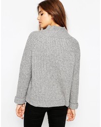 grauer Oversize Pullover von Asos