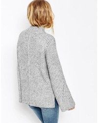 grauer Oversize Pullover von Asos