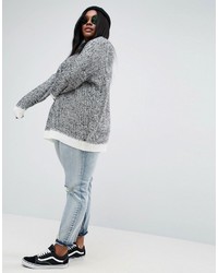 grauer Oversize Pullover von Asos