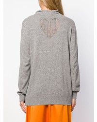 grauer Oversize Pullover von Twin-Set