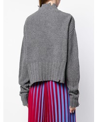 grauer Oversize Pullover von MSGM