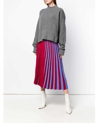 grauer Oversize Pullover von MSGM