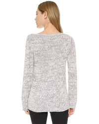 grauer Oversize Pullover von Club Monaco