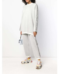 grauer Oversize Pullover von MSGM