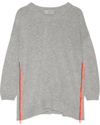 grauer Oversize Pullover