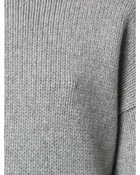 grauer Oversize Pullover von Alexander McQueen