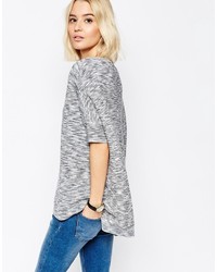 grauer Oversize Pullover