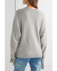 grauer Oversize Pullover von Tibi