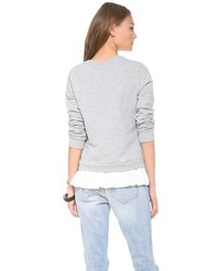 grauer Oversize Pullover von Clu