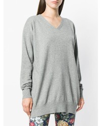 grauer Oversize Pullover von Junya Watanabe