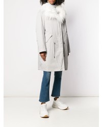 grauer Parka von Yves Salomon