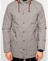 grauer Parka