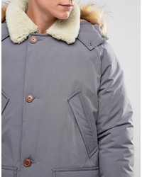 grauer Parka von Asos